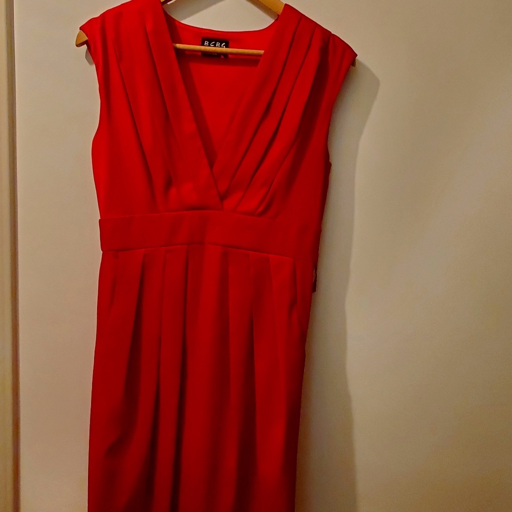 BCBG Red Sleeveless Dress, size 8